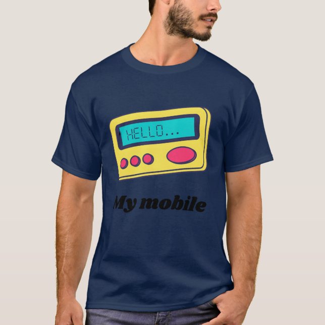 T-shirt Mon mobile Style 90s (Devant)