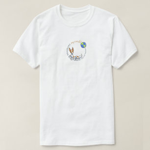 T-shirt Mon monde Rat Blanc Rouge Terrier