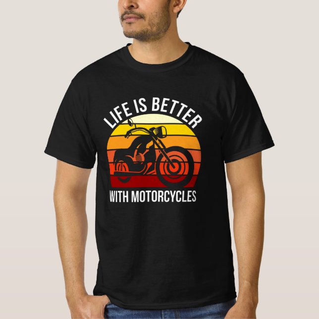 T-shirt Mon Moto Ride Funny Bike Rider Graphisme (Devant)