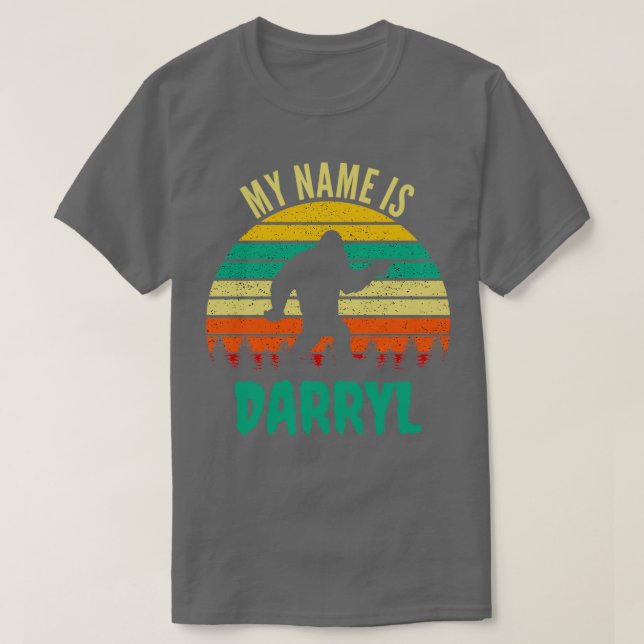 T-shirt Mon nom est Darryl Funny Bigfoot (Design devant)