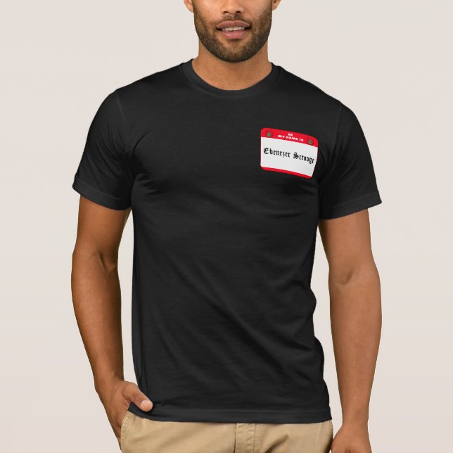 T-shirt Mon nom est grippe-sou d'Ebenezer (Devant)