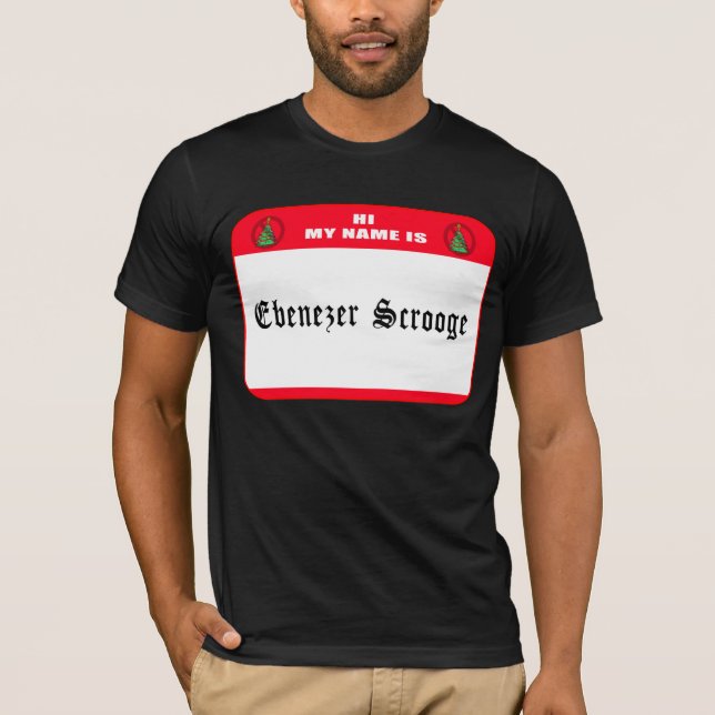 T-shirt Mon nom est grippe-sou d'Ebenezer (Devant)