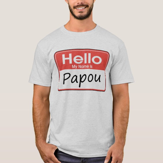 T-shirt Mon nom est Papou (Devant)