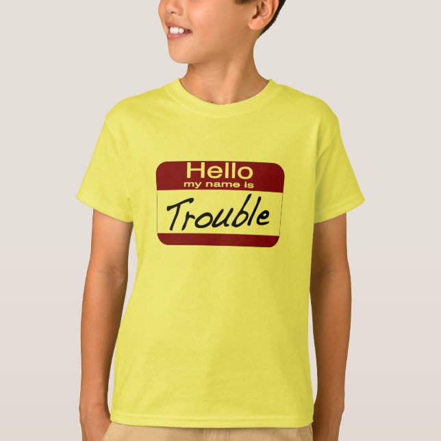 T-shirt Mon nom est problème (Devant)
