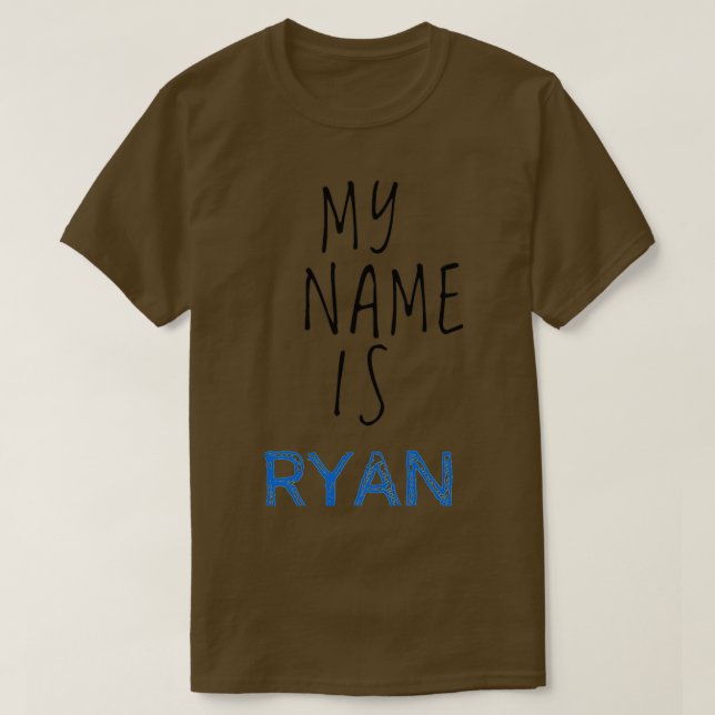 T-shirt Mon Nom Est Ryan (Design devant)