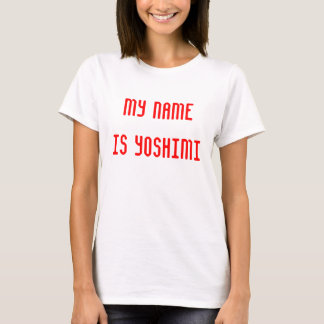 T-shirt Mon nom est Yoshimi