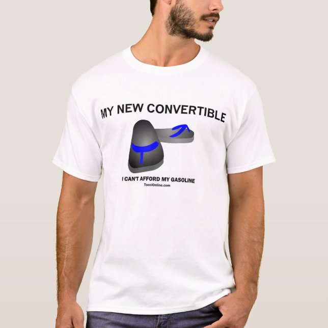 T-shirt Mon nouveau convertible (Devant)