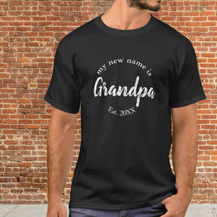 T-shirt Mon nouveau nom est Grand-père Est