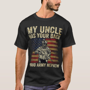 T-shirt Mon oncle A Ton Arrière Fier Armée Nephew Vétérina