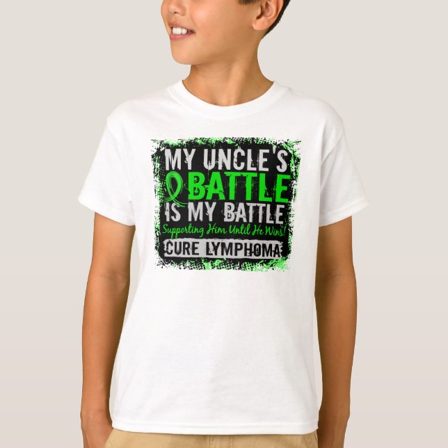 T-shirt Mon oncle du lymphome trop 2 de bataille (Devant)