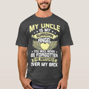 T-shirt Mon Oncle Est Mon Ange Gardien Mémorial À L'Oncl