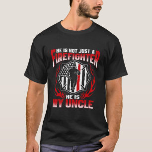 T-shirt Mon Oncle Est Un Héros De Pompier Fière Feu Niè