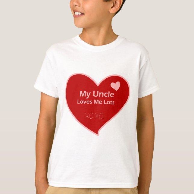 T-shirt Mon oncle Loves Me Lots (Devant)