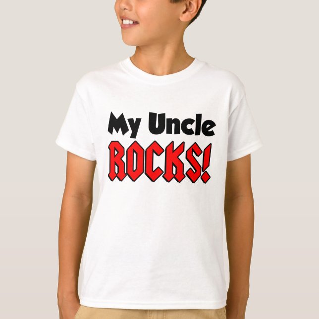 T-shirt Mon oncle Rocks (Devant)