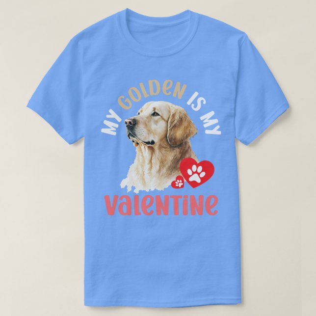 T-shirt Mon or est mes Amoureux de les chiens de Saint Val (Design devant)