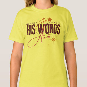 T-shirt Mon pain quotidien - Prière spirituelle Jésus Jaun