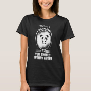 T-shirt Mon Panda est sans danger C'est moi que tu devrais