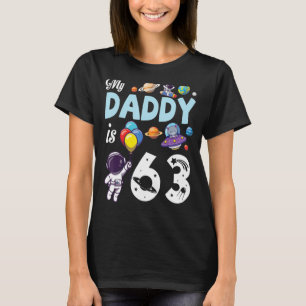 T-shirt Mon Papa A 63 Ans Joyeux Jour Père Papa Son