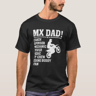 T-shirt Mon papa entraîneur commanditaire mécanicien condu