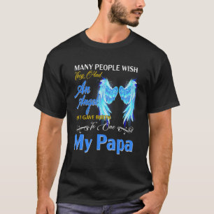 T-shirt Mon Papa Est Un Ange Qui Manque De Souvenirs De Mo