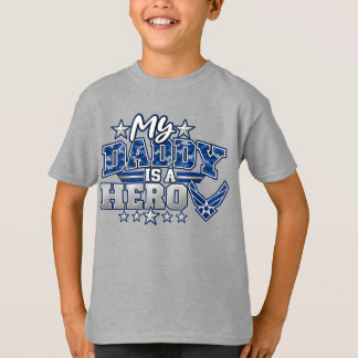 T-shirt Mon papa est un héros Air Force père militaire