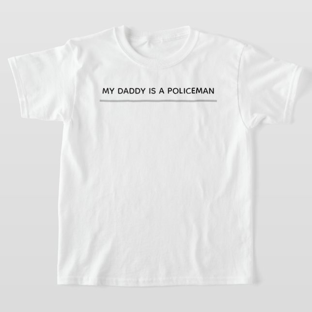 T-shirt Mon papa est un policier (Poser)