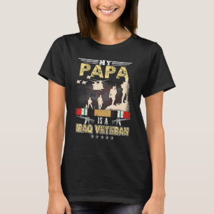 T-shirt Mon Papa Est Un Vétéran Irakien Fière De Nous Vété
