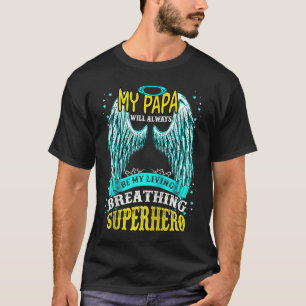T-shirt Mon papa mon ange gardien vit au ciel Manqué M
