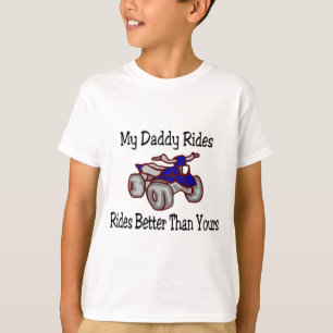 T-shirt Mon papa monte mieux que le vôtre le quadruple
