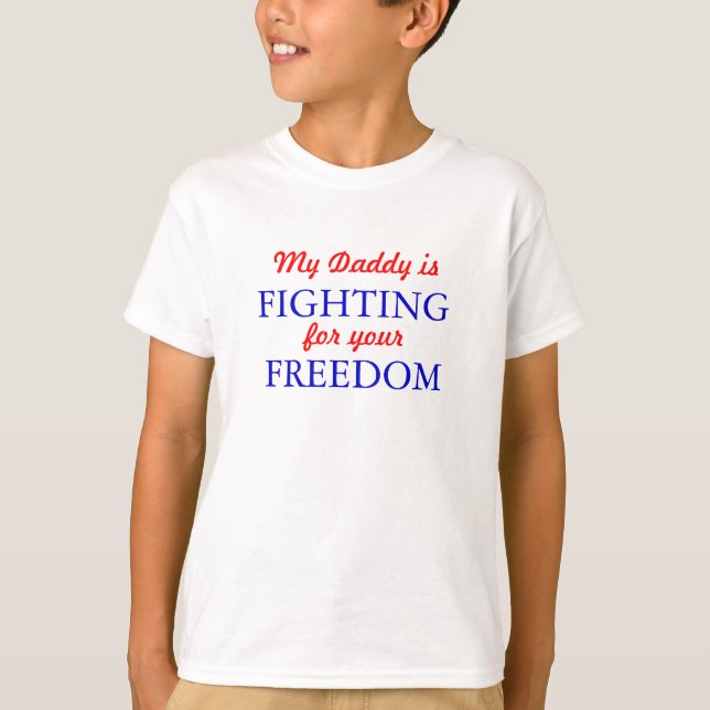 T-shirt Mon papa se bat (Devant)