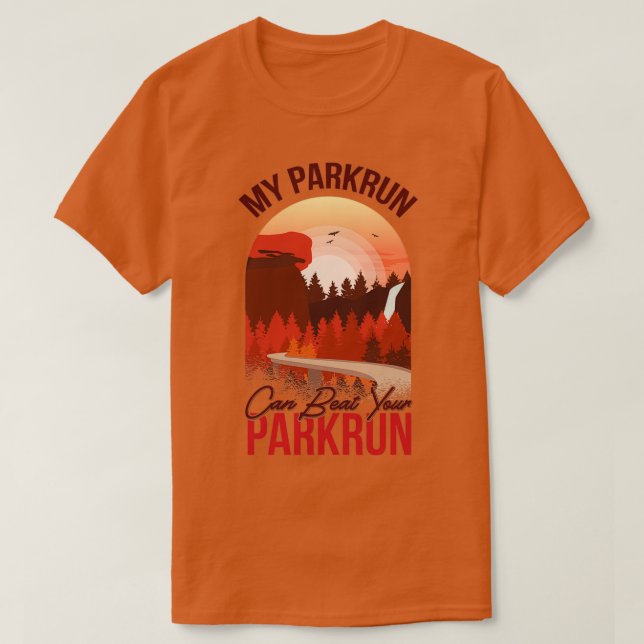 T-shirt Mon Parkrun peut battre votre Parkrun (Design devant)