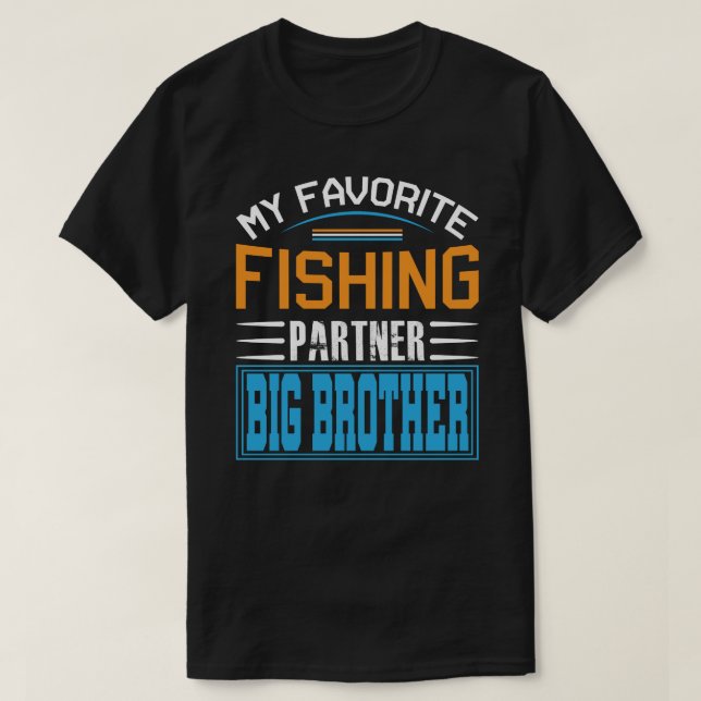 T-shirt Mon Partenaire De Pêche Préféré GROG BROTHER Pères (Design devant)