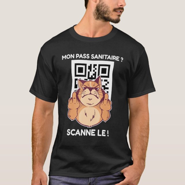 T-shirt Mon Pass Vaccin sanitaire 2021 Passeport (Devant)