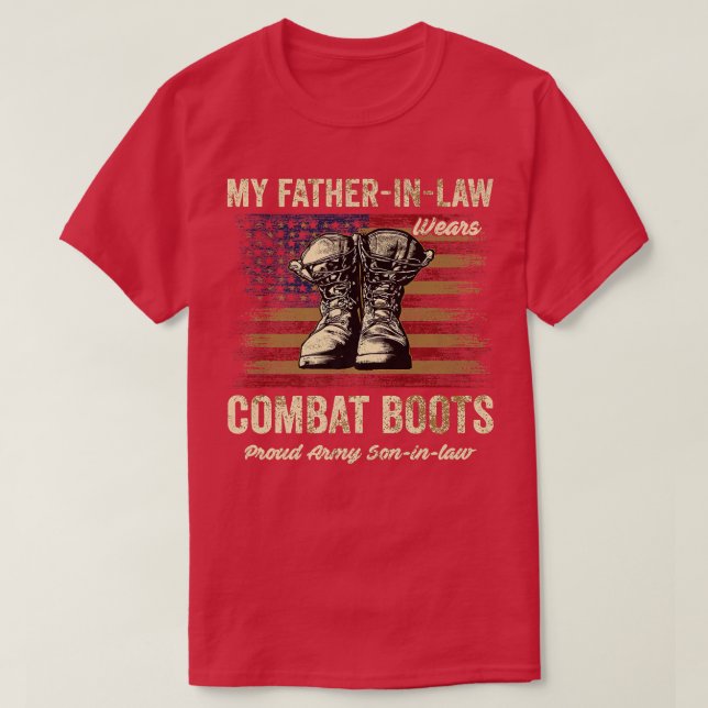 T-shirt Mon Patrie Porte Des Bottes De Combat Fière Sonin  (Design devant)