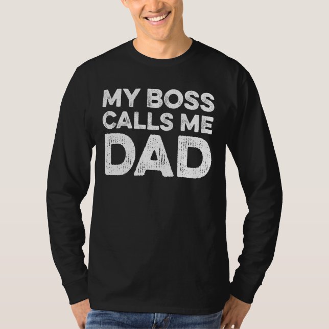 T-shirt Mon Patron M'Appelle Papa (Devant)