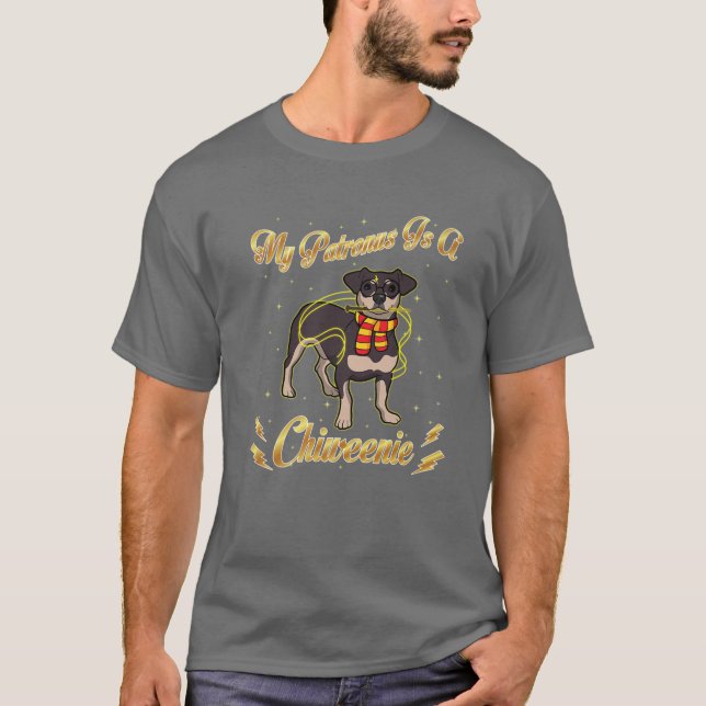 T-shirt Mon Patronus Est Une Chiweenie Harry Dog Potter Pa (Devant)