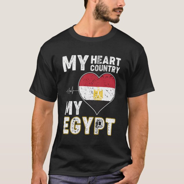 T-shirt Mon pays de coeur Mon Egypte (Devant)
