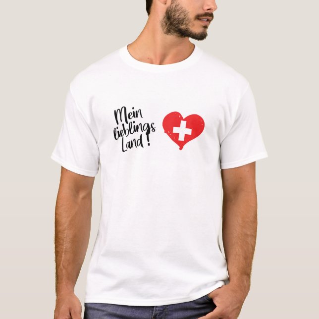 T-shirt Mon pays préféré Suisse (Devant)