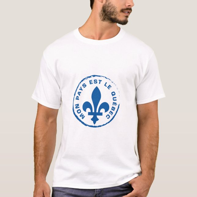 T-shirt Mon pays Québec (Devant)