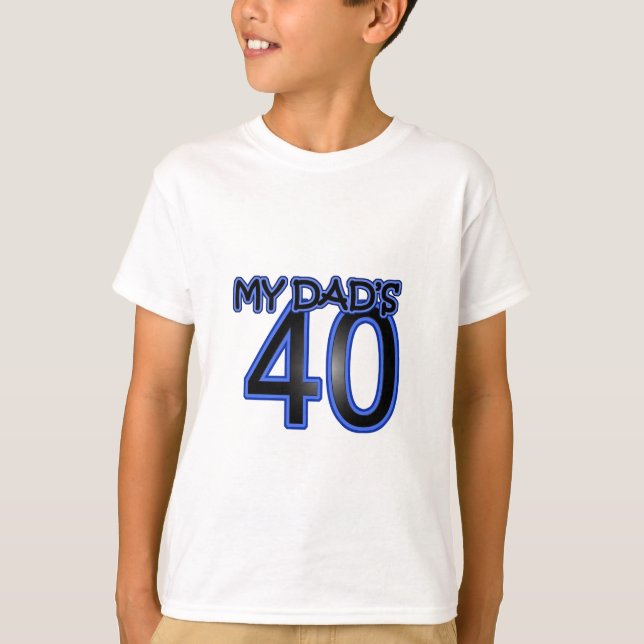 T-shirt Mon père a 40 ans (Devant)