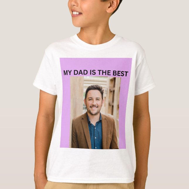 T-SHIRT MON PÈRE EST LE MEILLEUR (Devant)