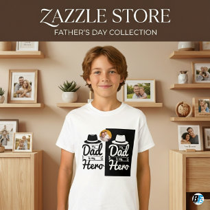 T-shirt Mon Père Est Mon Héros Fête des pères spéciale av