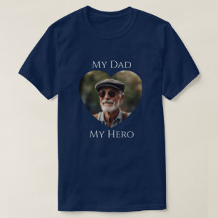 T-shirt Mon père (est) Mon héros - Photo Adulte