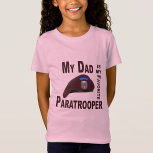 T-Shirt Mon père est mon parachutiste préféré