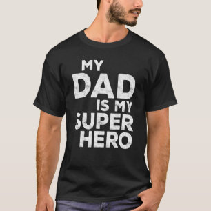 T-shirt Mon père est mon super héros Mens Fête des pères 2