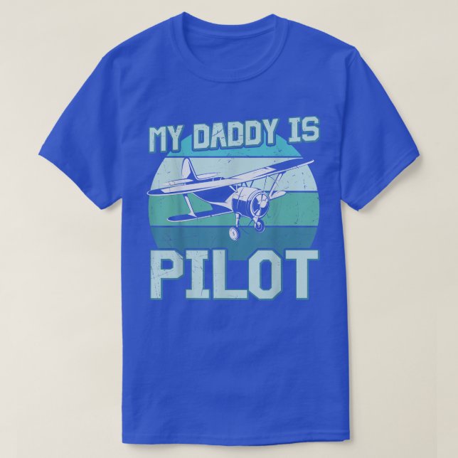 T-shirt Mon père est pilote (Design devant)