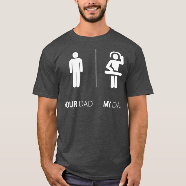 T-shirt Mon Père Est Un DJ Drôle Disque Jockey DJ Cadeau (Devant)