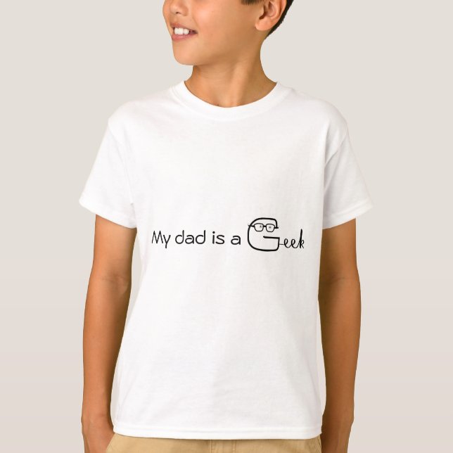 T-shirt Mon père est un Geek (Devant)
