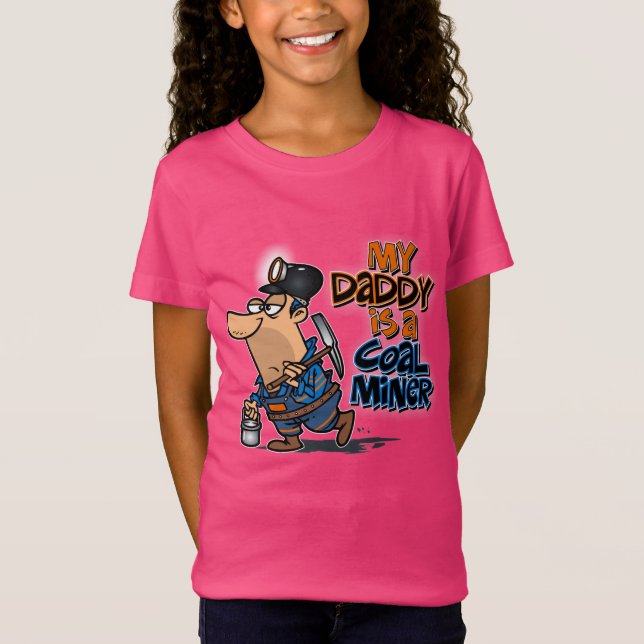T-Shirt MON PÈRE EST UN MINEUR DE CHARBON (Devant)