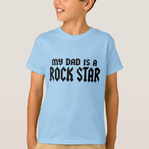 T-shirt Mon père est une Rockstar